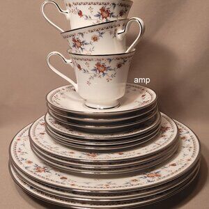 Noritake Adagio 7237 (Lot of 3) 5 Piece Place Settings (15 pcs total) EXCELLENT!